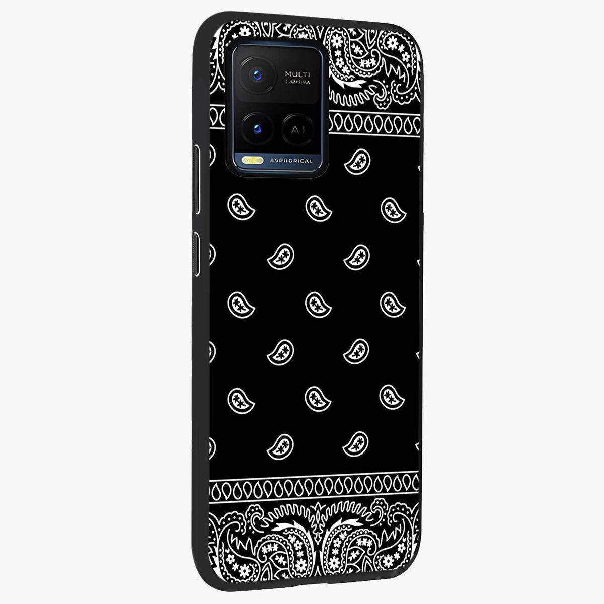 Retro Rebel Threads Glass Case upright view showcasing stylish vintage artwork with bold retro theme.