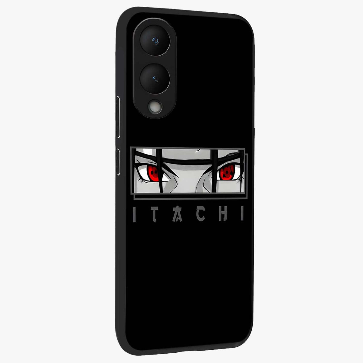 Scarlet Gaze Dominance Glass Case upright view showcasing powerful dramatic artwork with dominant artistic theme.