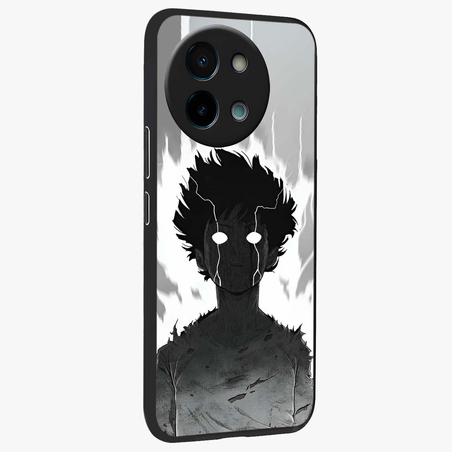 Awakened Inner Rage Glass Case upright view showcasing dramatic artwork with strong expressive aesthetic.