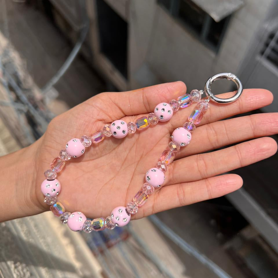 Blush Crystal Glow Phone Charm