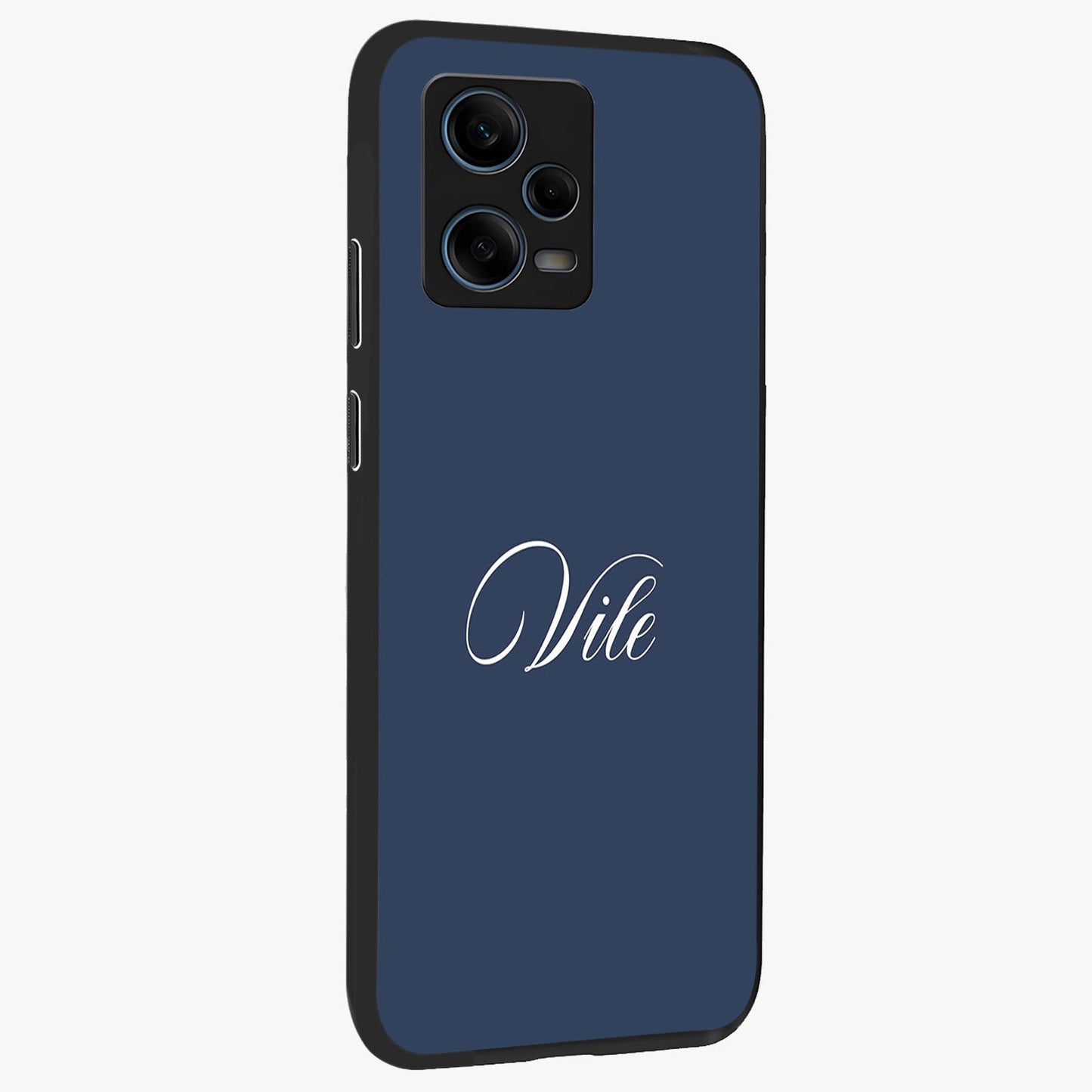 Blue Vintage Floral Pattern Glass Case displayed in angled mockup highlighting classic blue floral pattern and retro aesthetic design.