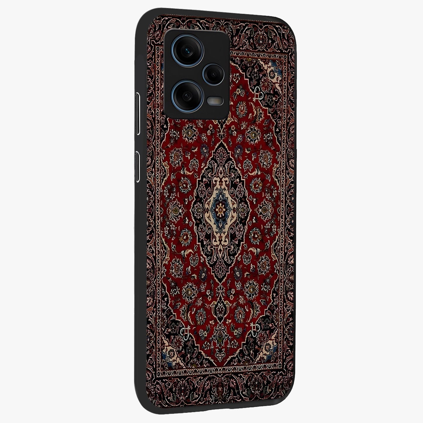 Heritage Carpet Royale Glass Case upright view showcasing detailed ornamental artwork with luxurious traditional theme.