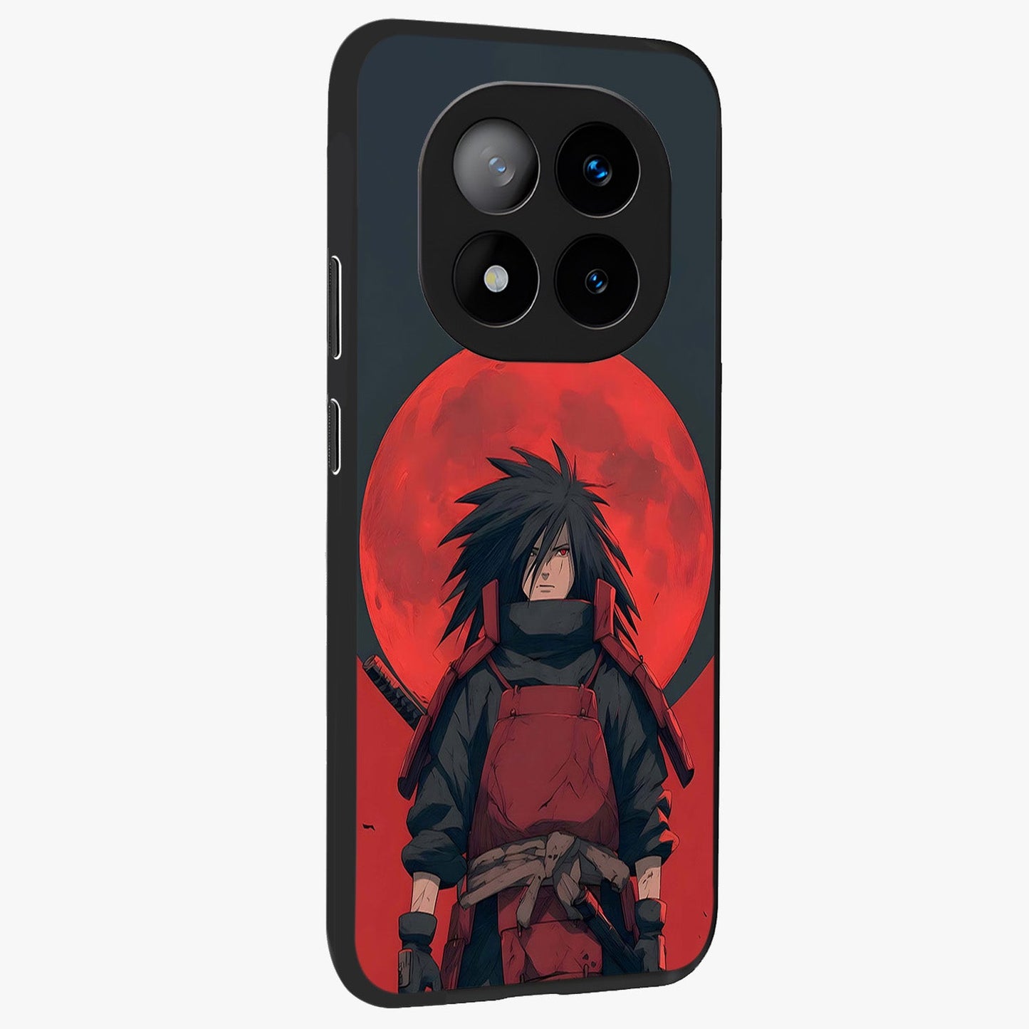Crimson Moon Warlord Glass Case upright view showcasing powerful warlord artwork with dark celestial theme.