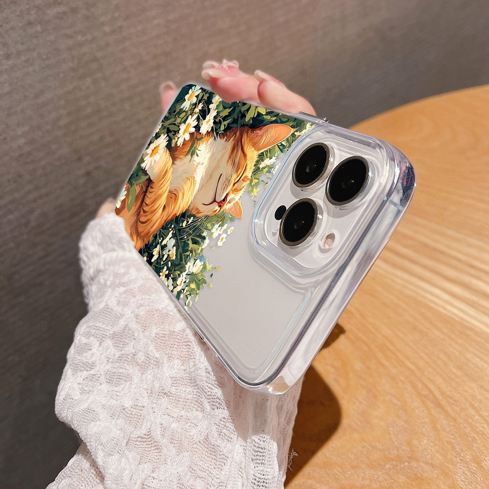 Sunlight-Cat Flower Clear silicon Cove