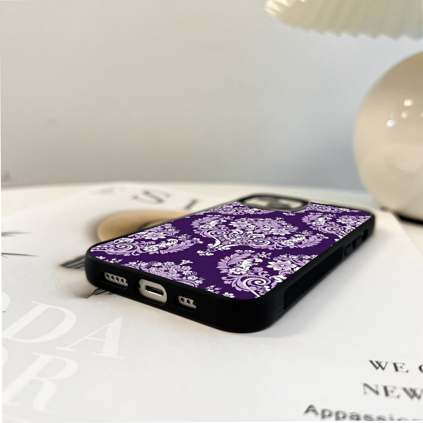 Purple Petal Royale Glass Case