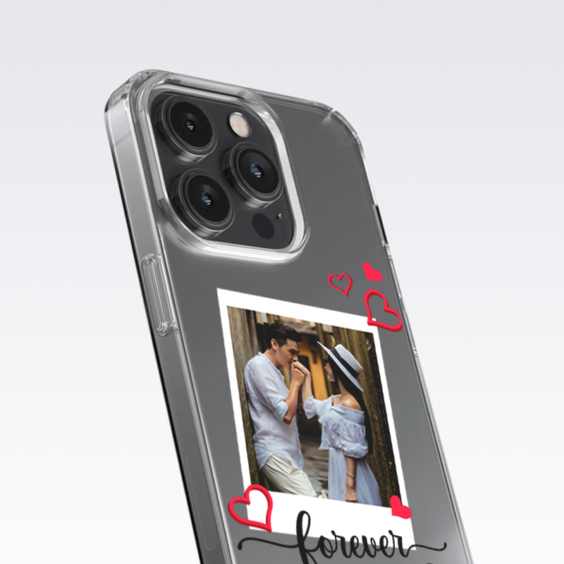 Forever Love Custom Photo Clear Silicon Case