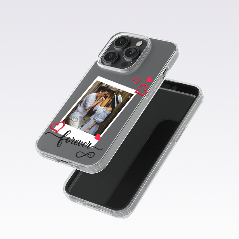 Forever Love Custom Photo Clear Silicon Case