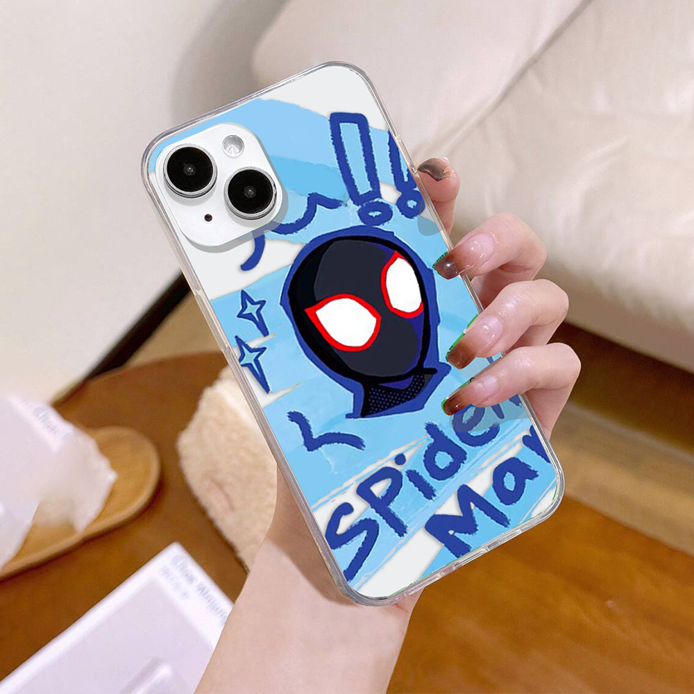 Cool Spidey Couple Clear Silicon Case Cover