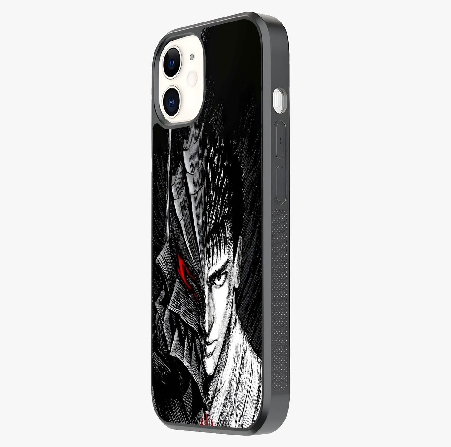 Berserker Blood Oath Glass Case photographed in natural light showing reflective finish and design depth.