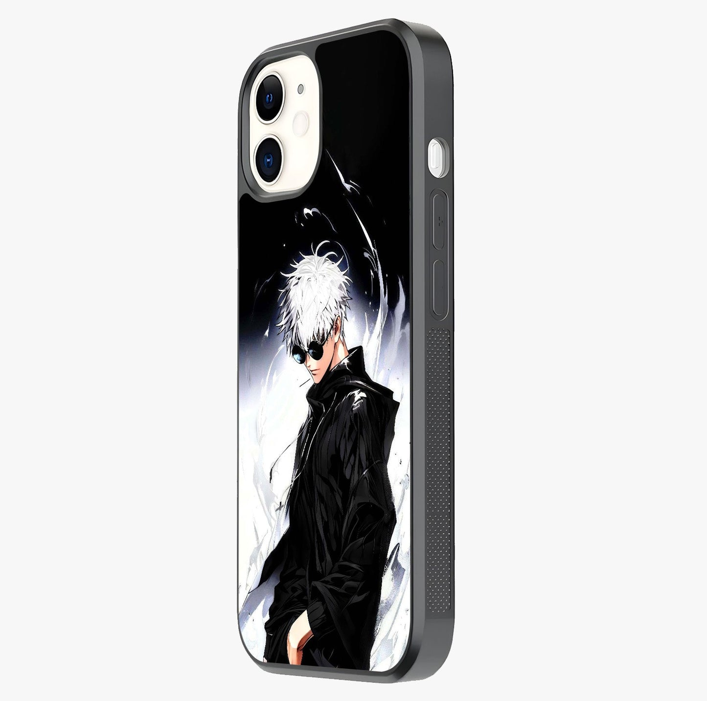 Limitless Shadow King Glass Case photographed in natural light showing reflective finish and design depth.