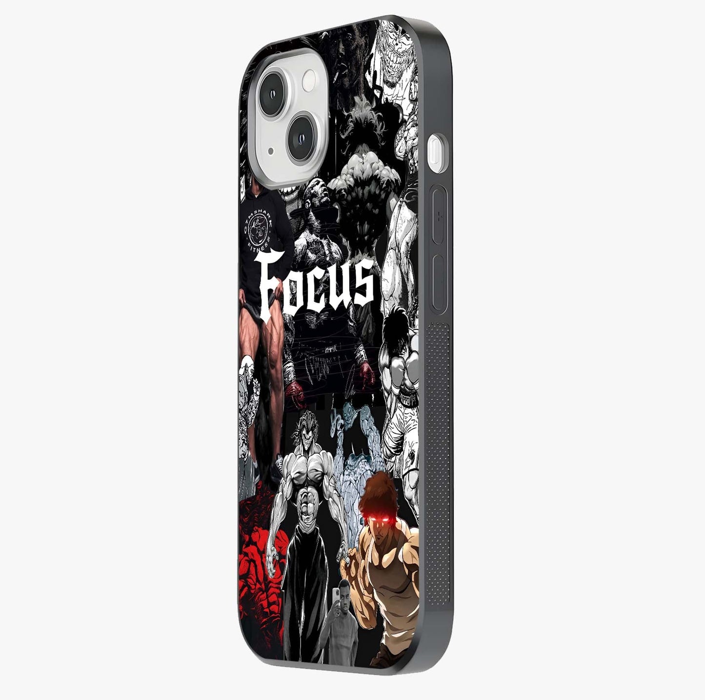 Relentless Power Focus Glass Case photographed in natural light showing reflective finish and design depth.