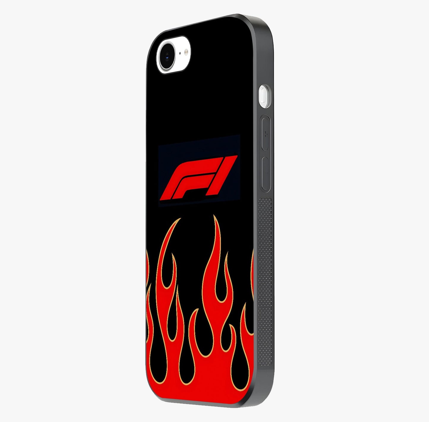 Fire F11 Glass Case photographed in natural light showing reflective finish and design depth.