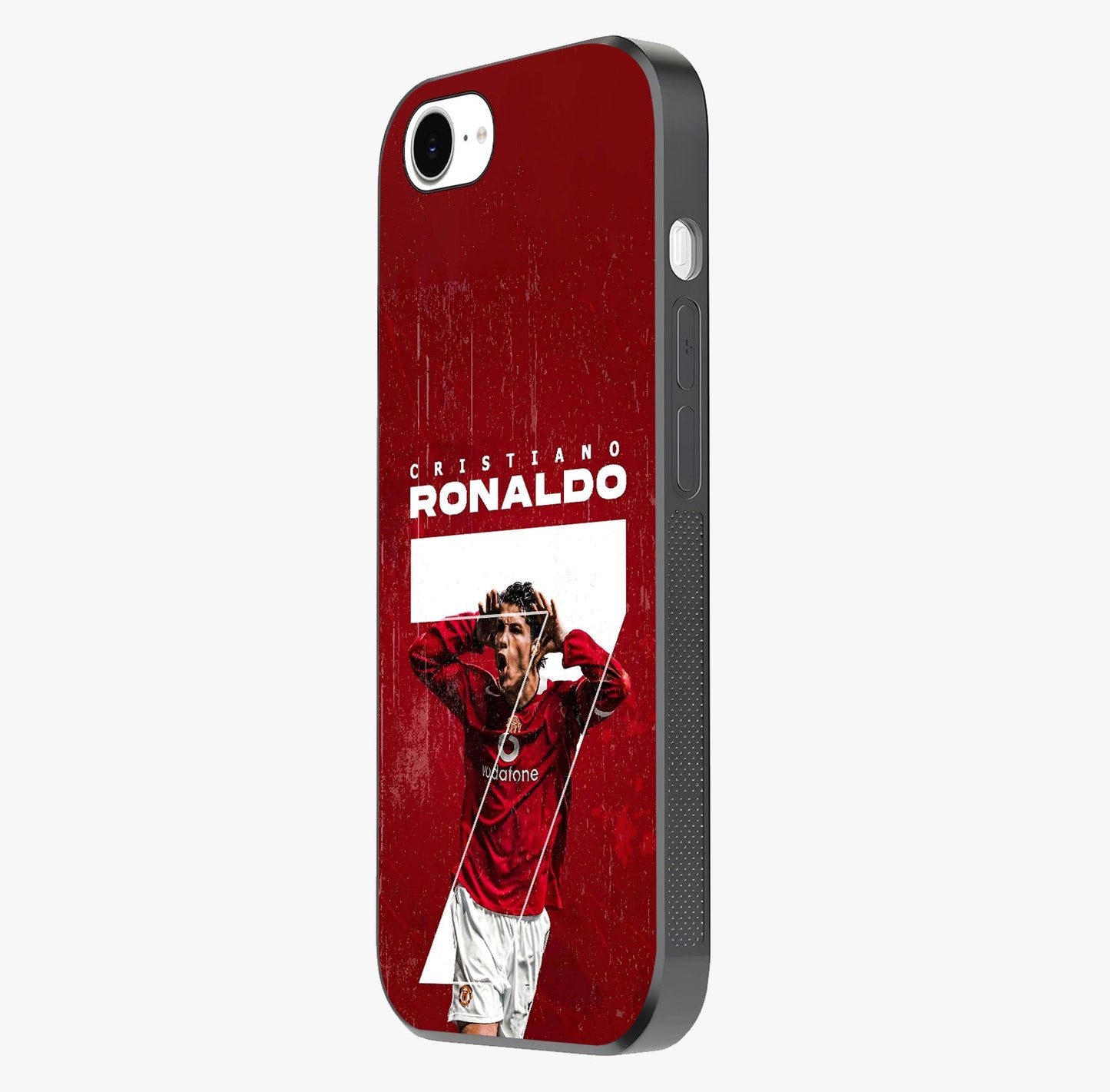 Goal Celebration Legacy Glass Case photographed in natural light showing reflective finish and design depth.
