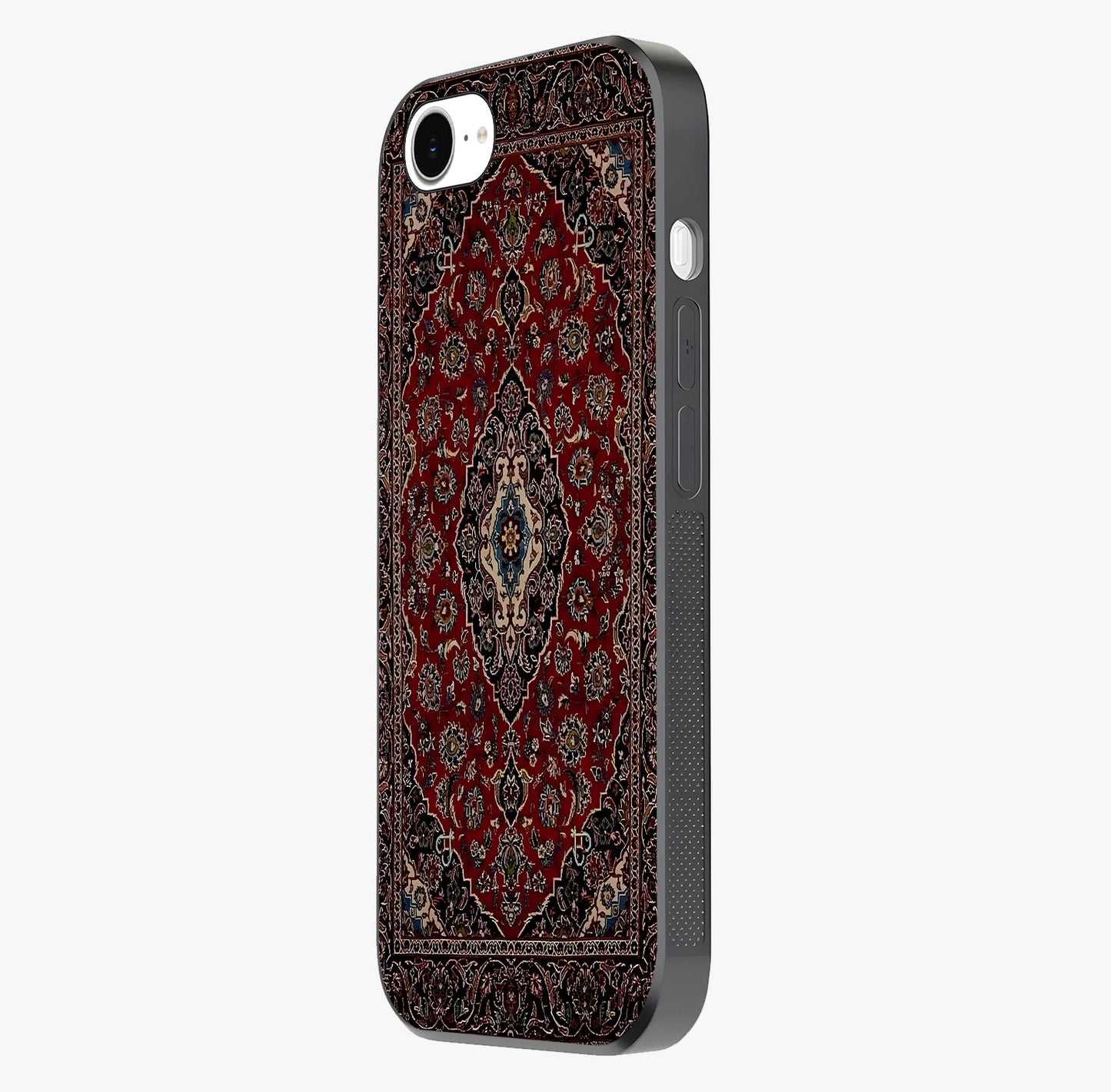 Heritage Carpet Royale Glass Case photographed in natural light showing reflective finish and design depth.