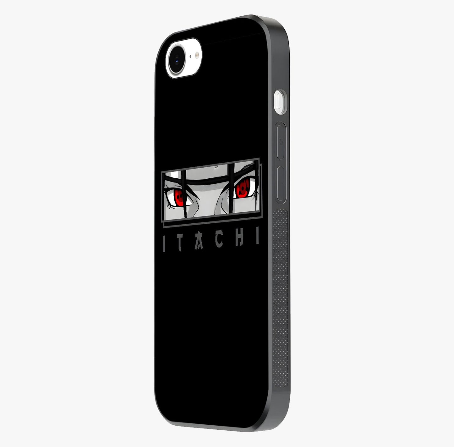 Scarlet Gaze Dominance Glass Case photographed in natural light showing reflective finish and design depth.