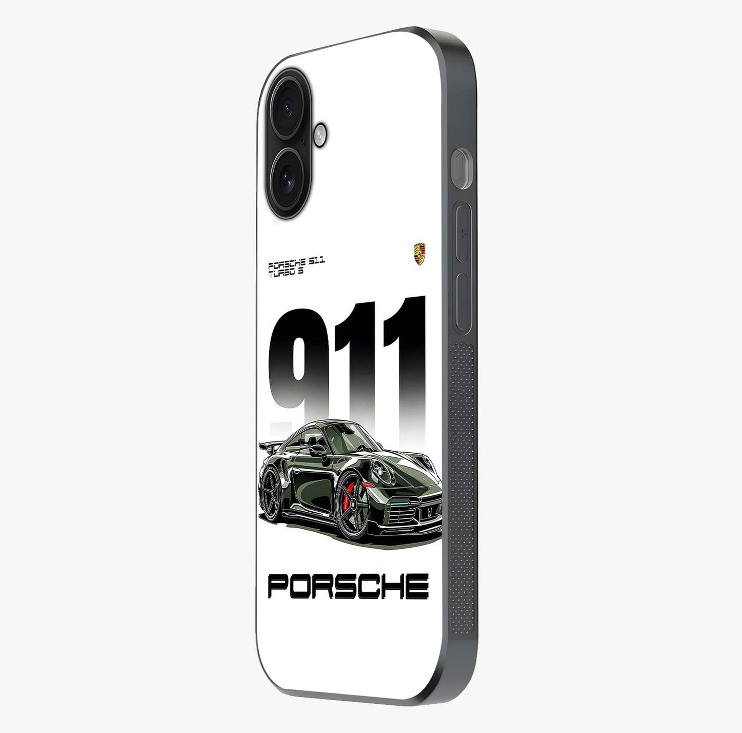 911 Turbo Dominance Glass Case photographed in natural light showing reflective finish and design depth.