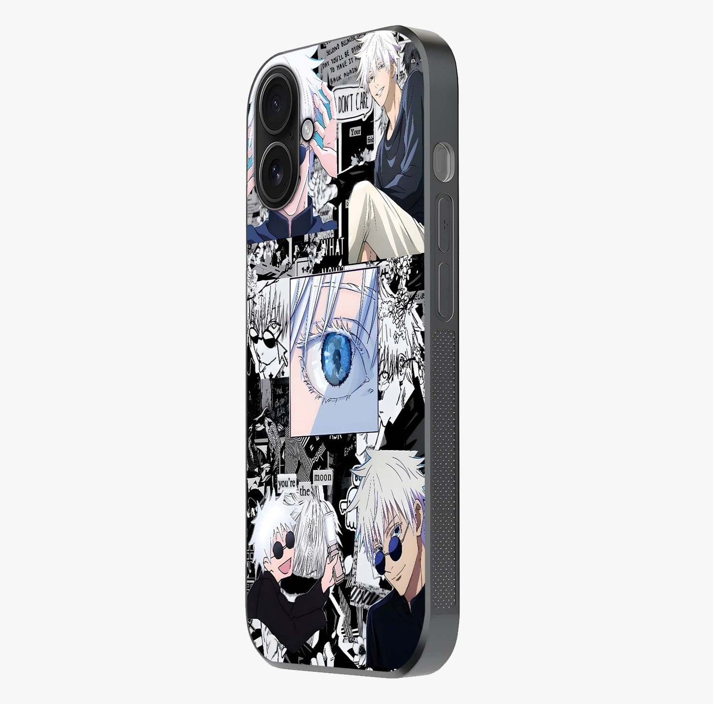 Infinity Sorcerer Chaos Glass Case photographed in natural light showing reflective finish and design depth.