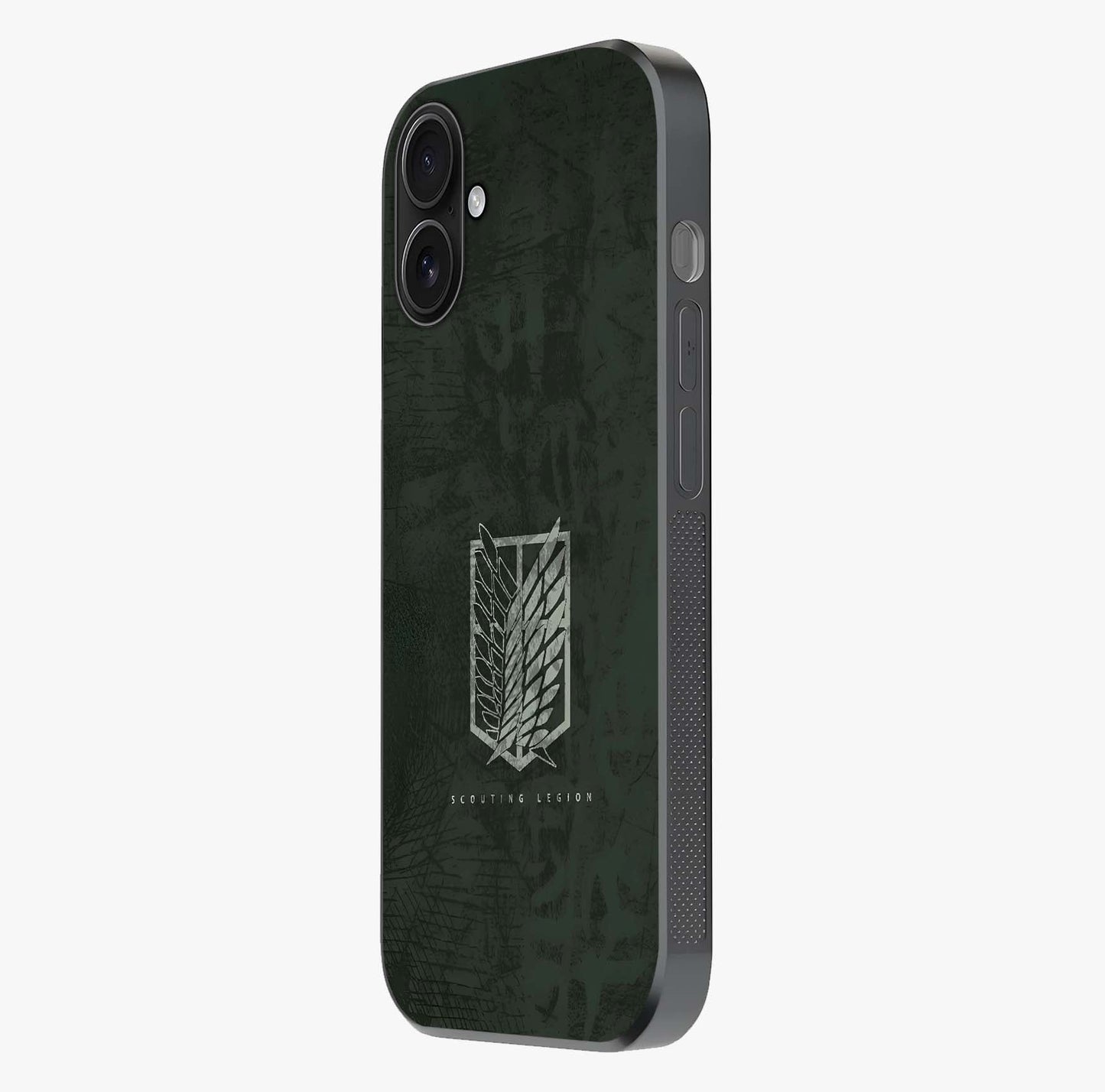 Wings Of Freedom Glass Case photographed in natural light showing reflective finish and design depth.