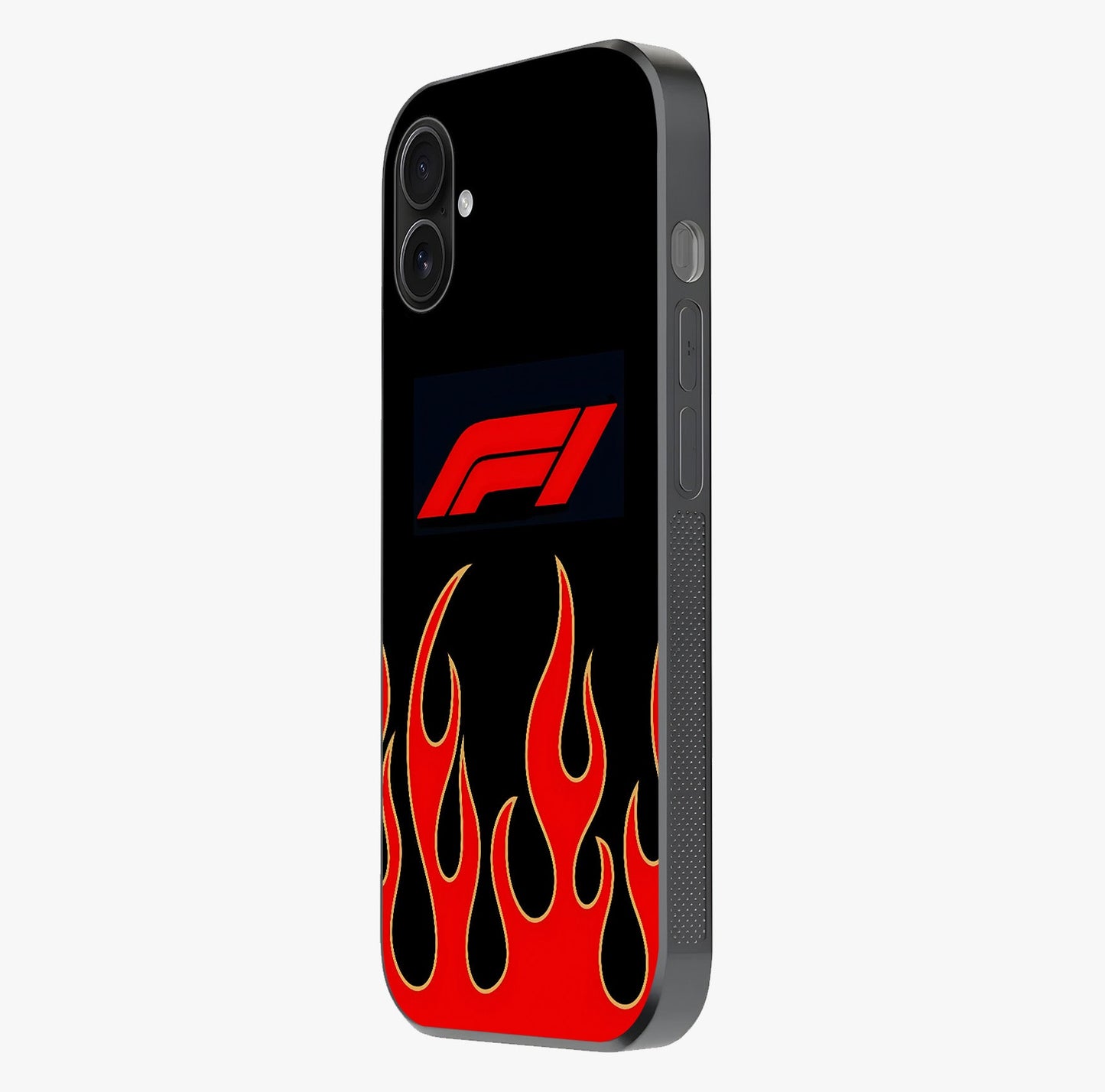 Fire F11 Glass Case photographed in natural light showing reflective finish and design depth.