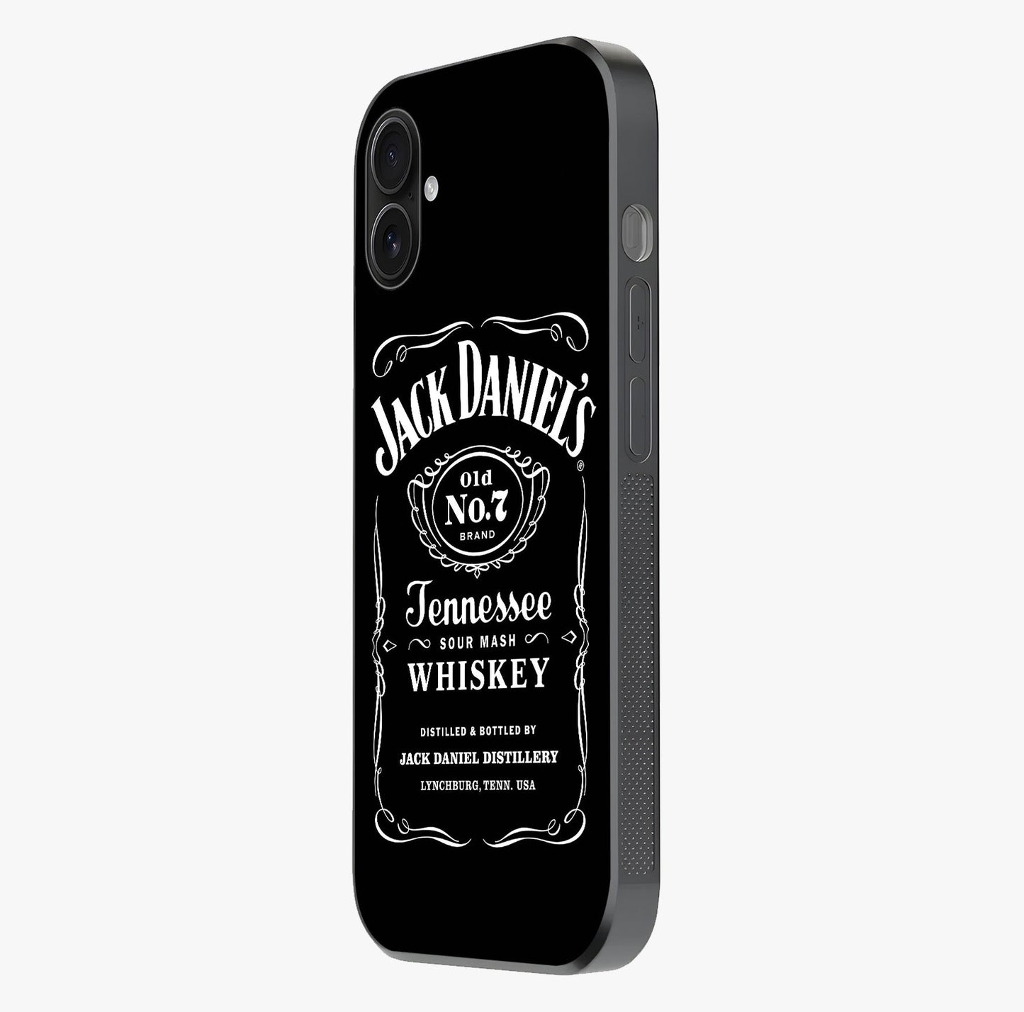 Vintage Whiskey Heritage Glass Case photographed in natural light showing reflective finish and design depth.
