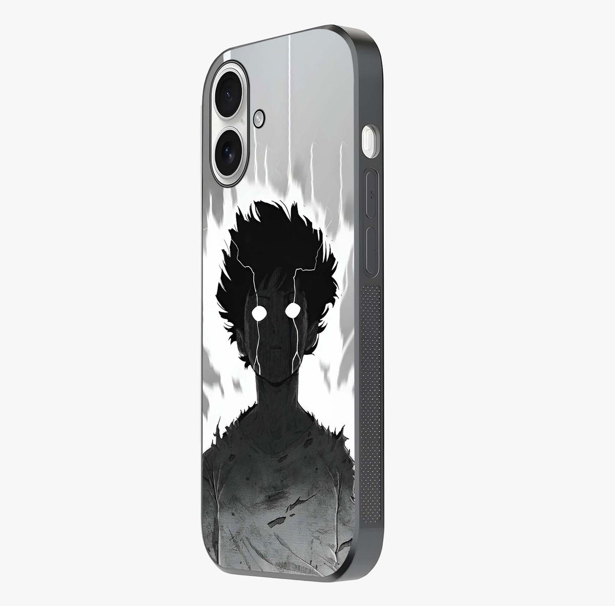 Awakened Inner Rage Glass Case photographed in natural light showing reflective finish and design depth.