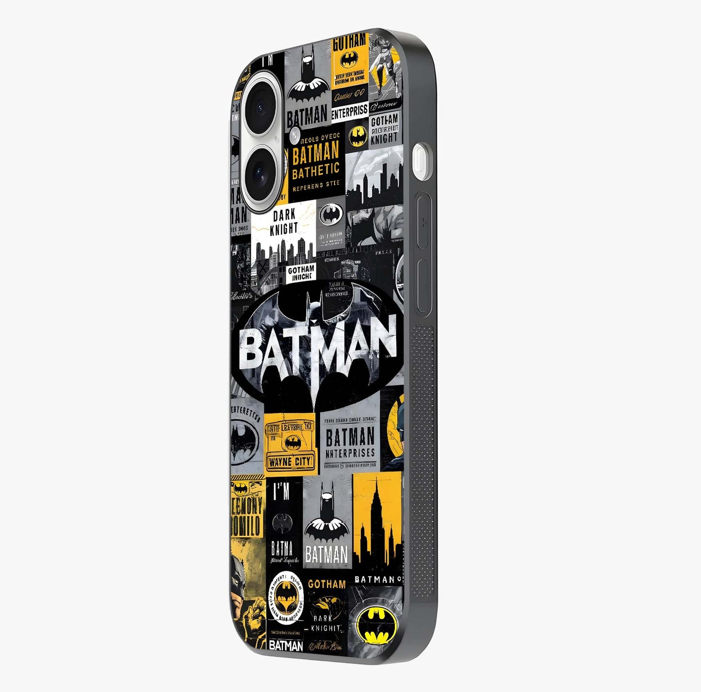 Knight Gotham Rise Glass Case photographed in natural light showing reflective finish and design depth.