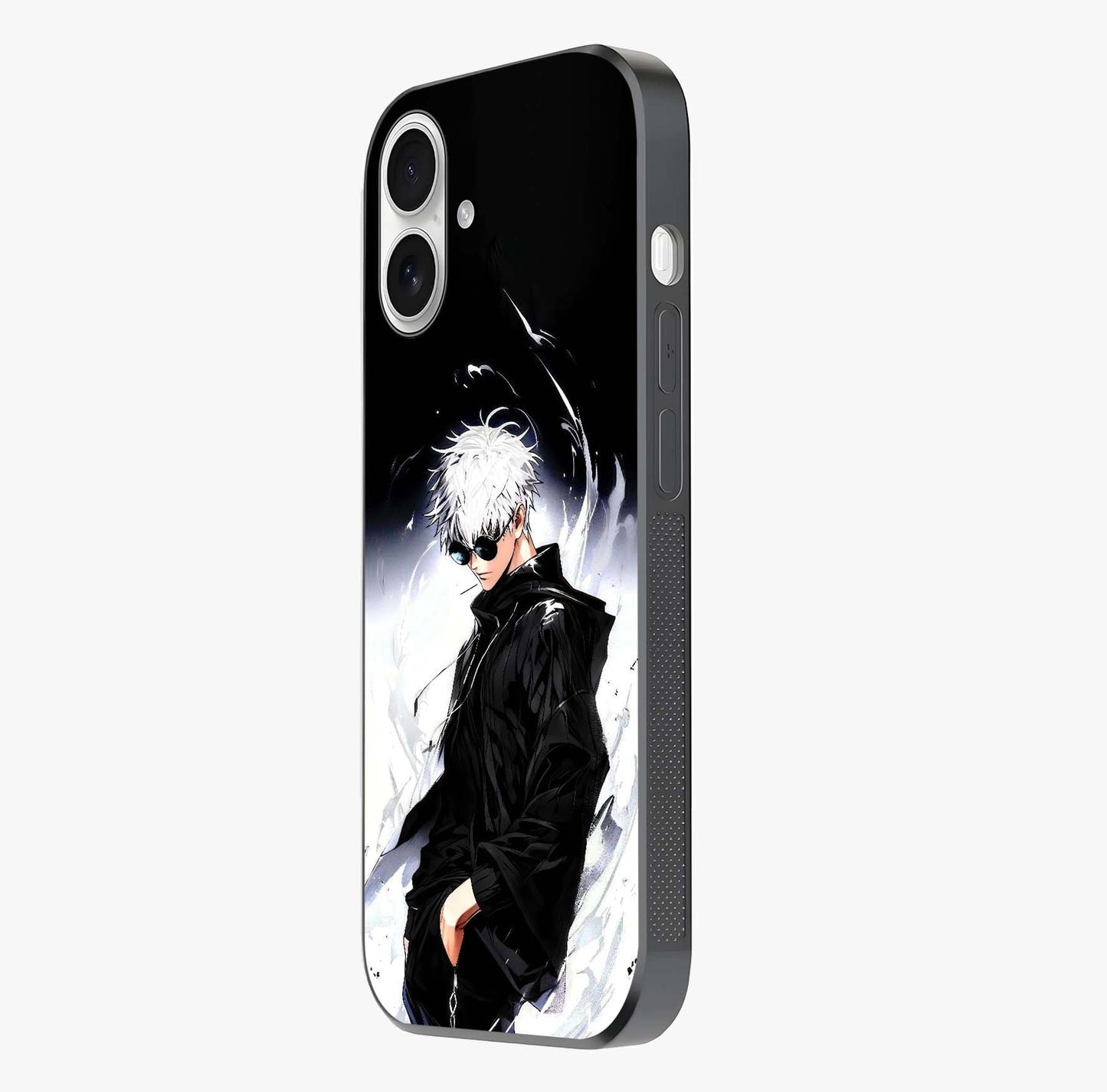 Limitless Shadow King Glass Case photographed in natural light showing reflective finish and design depth.