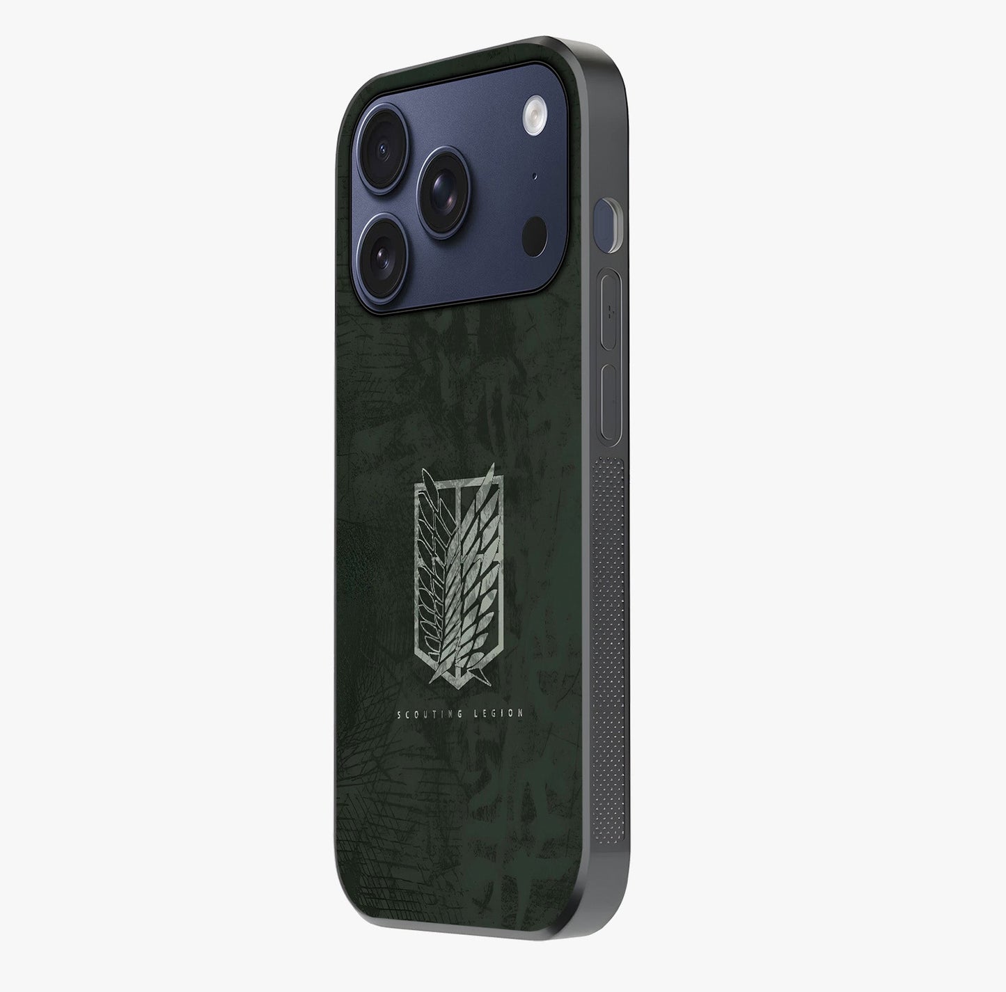 Wings Of Freedom Glass Case photographed in natural light showing reflective finish and design depth.