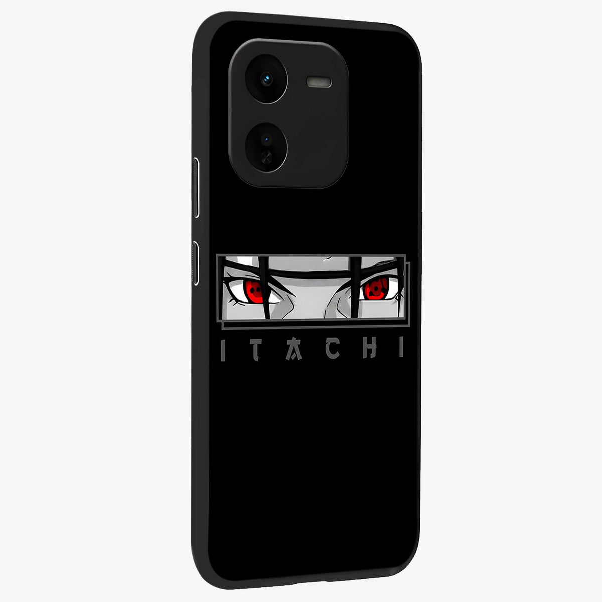 Scarlet Gaze Dominance Glass Case upright view showcasing powerful dramatic artwork with dominant artistic theme.