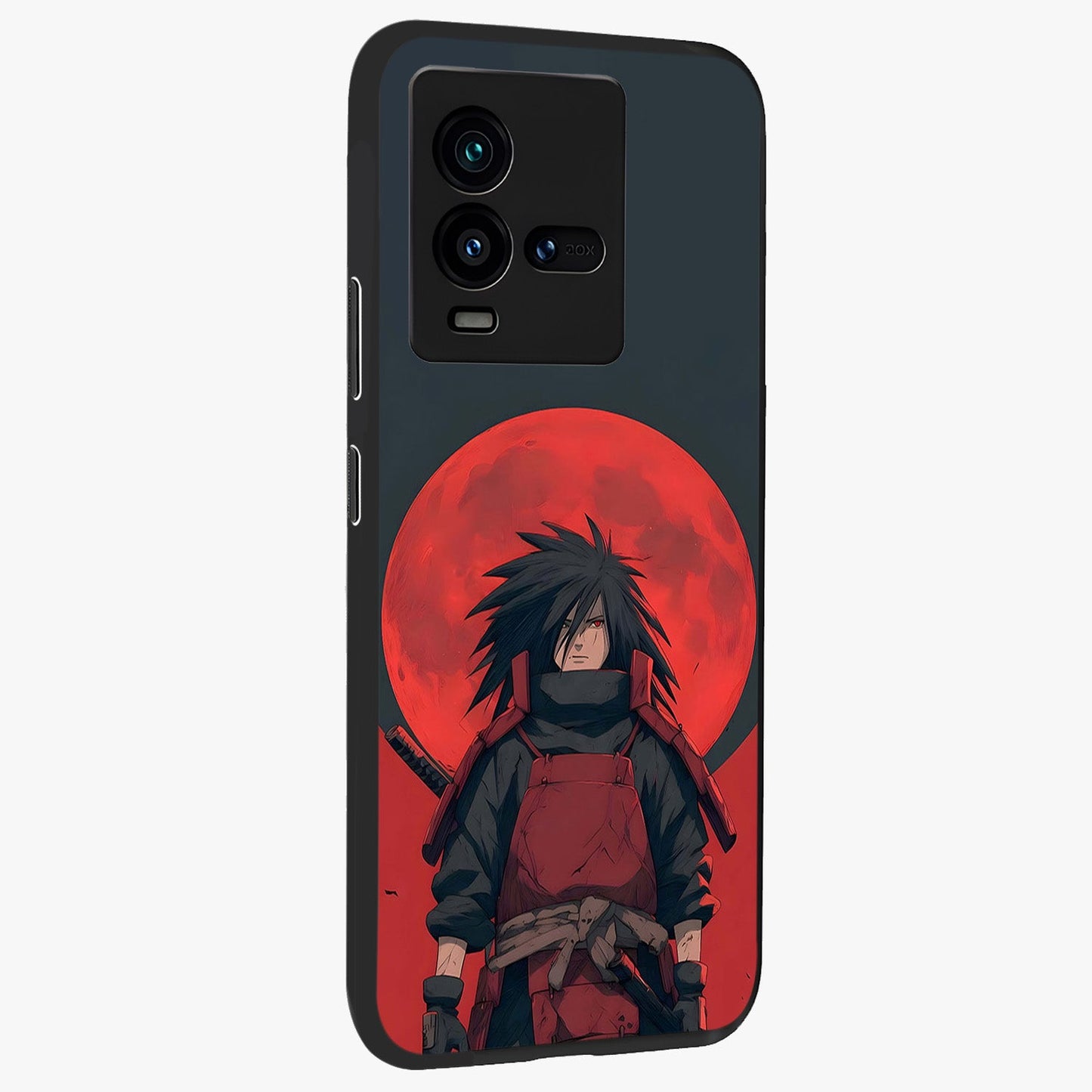 Crimson Moon Warlord Glass Case upright view showcasing powerful warlord artwork with dark celestial theme.