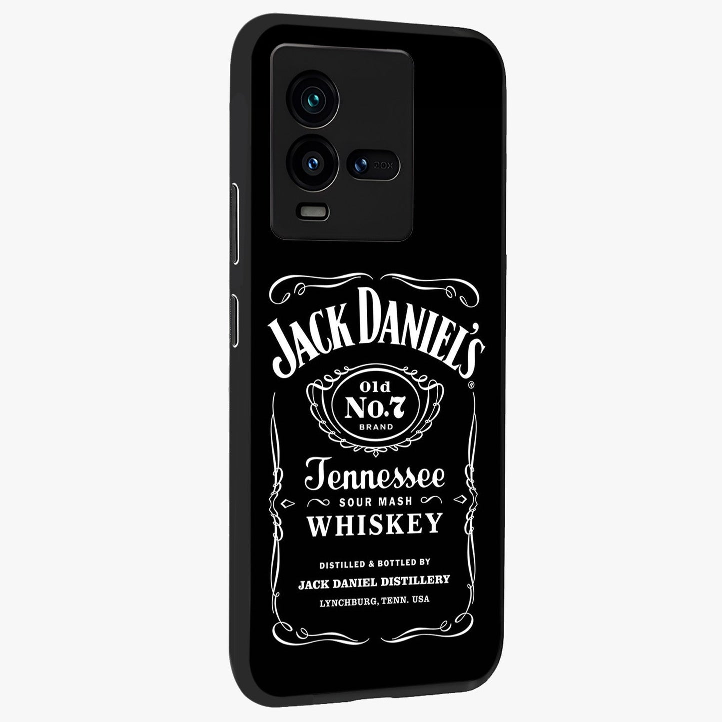 Vintage Whiskey Heritage Glass Case upright view showcasing stylish vintage whiskey artwork with timeless bar culture theme.