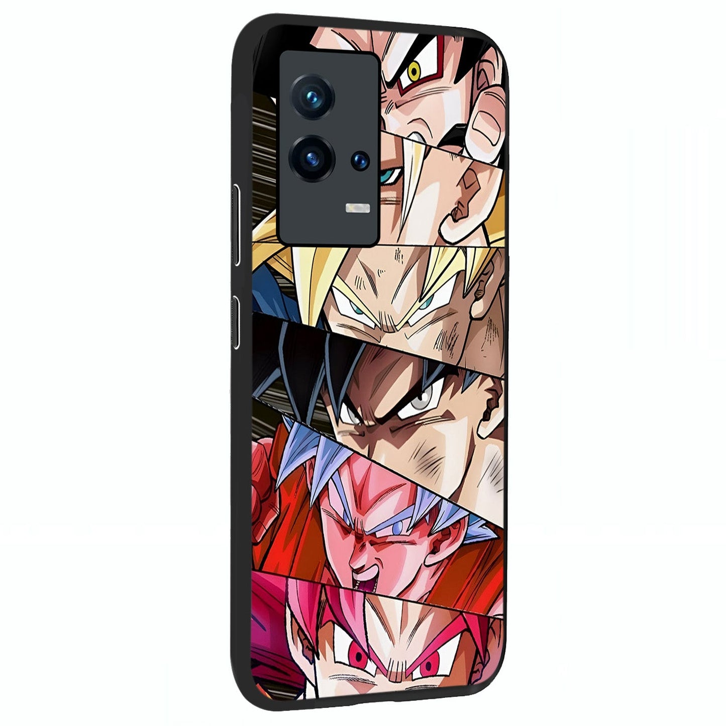 Anime Character Glass Case upright view showcasing expressive anime artwork with bold graphic style.