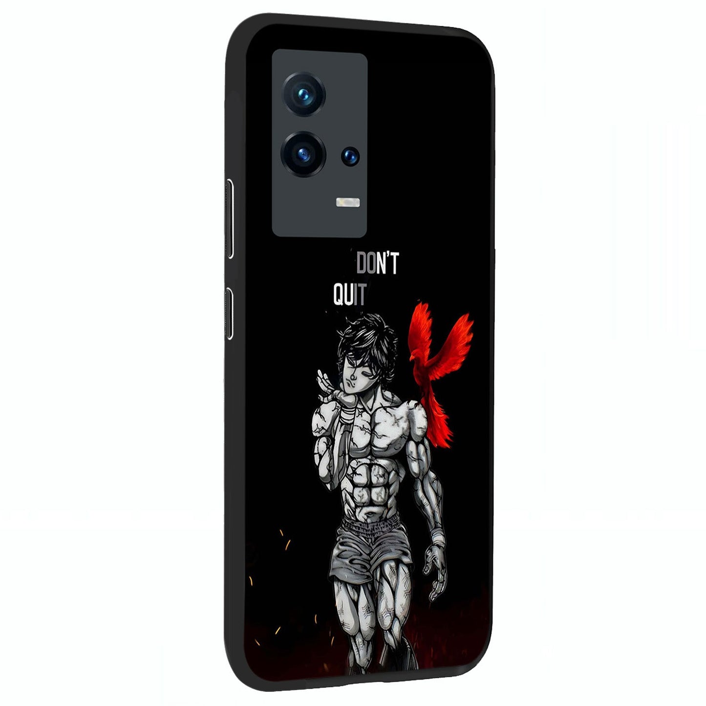 Rise Beyond Limits Glass Case upright view showcasing powerful inspirational artwork with uplifting theme.