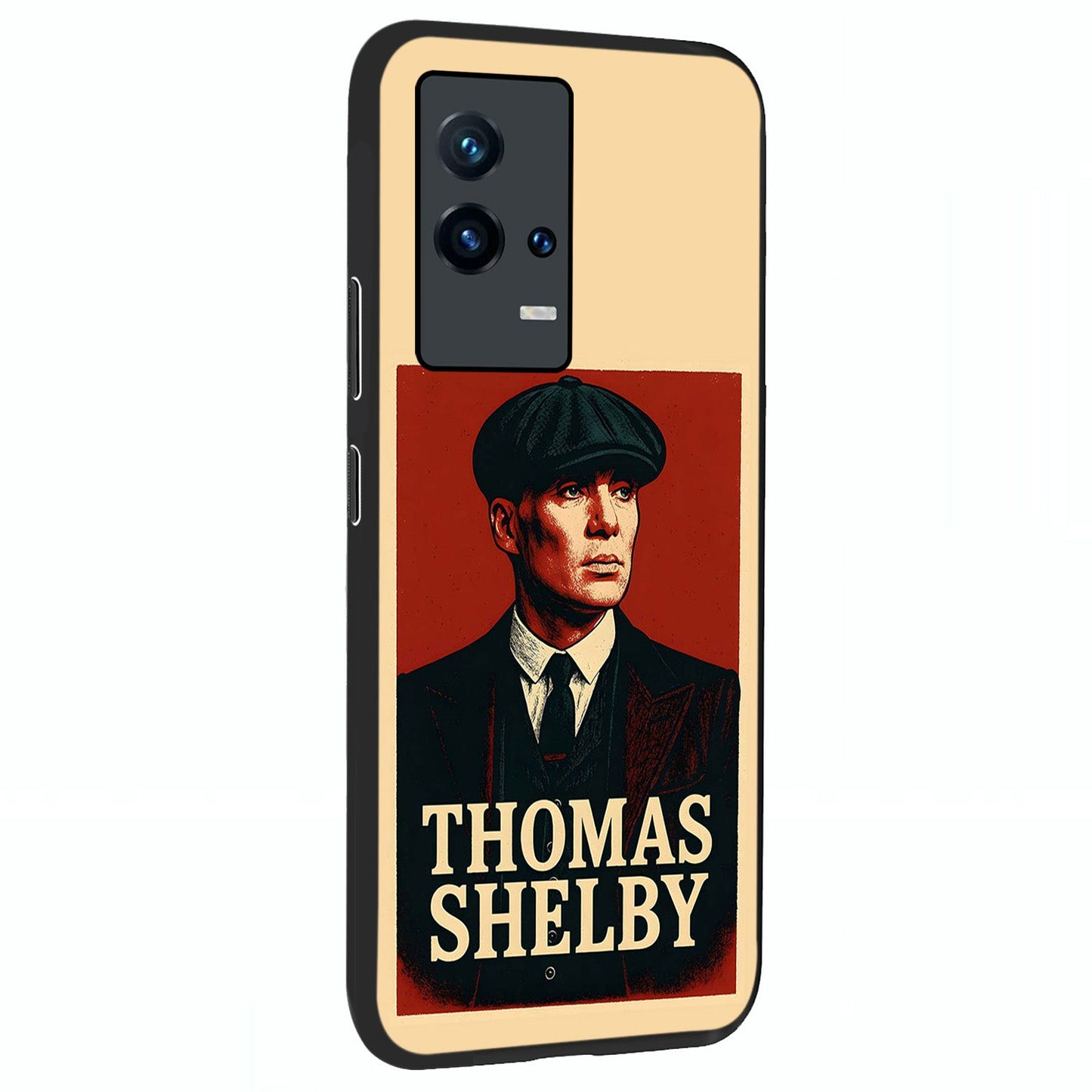 Vintage Mafia Authority Glass Case upright view showcasing dramatic vintage artwork with iconic authority theme.