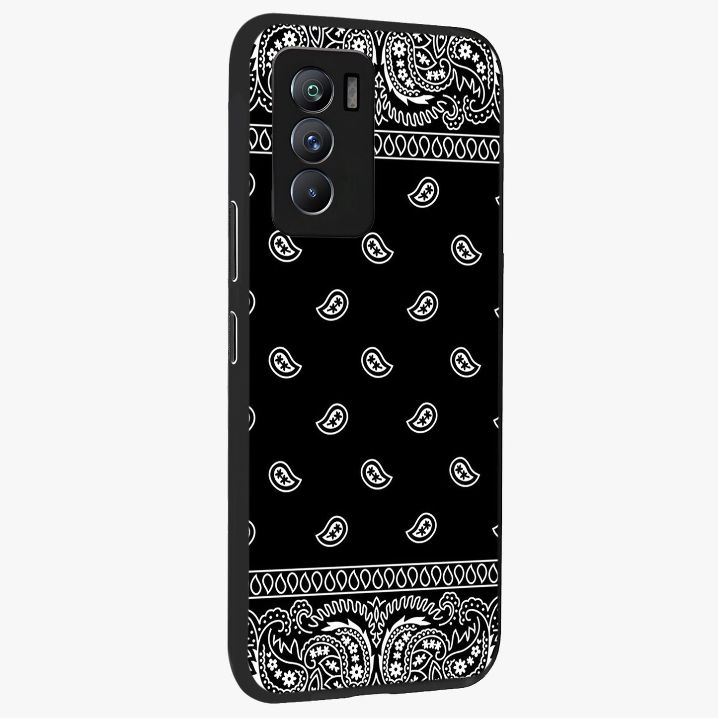 Retro Rebel Threads Glass Case upright view showcasing stylish vintage artwork with bold retro theme.