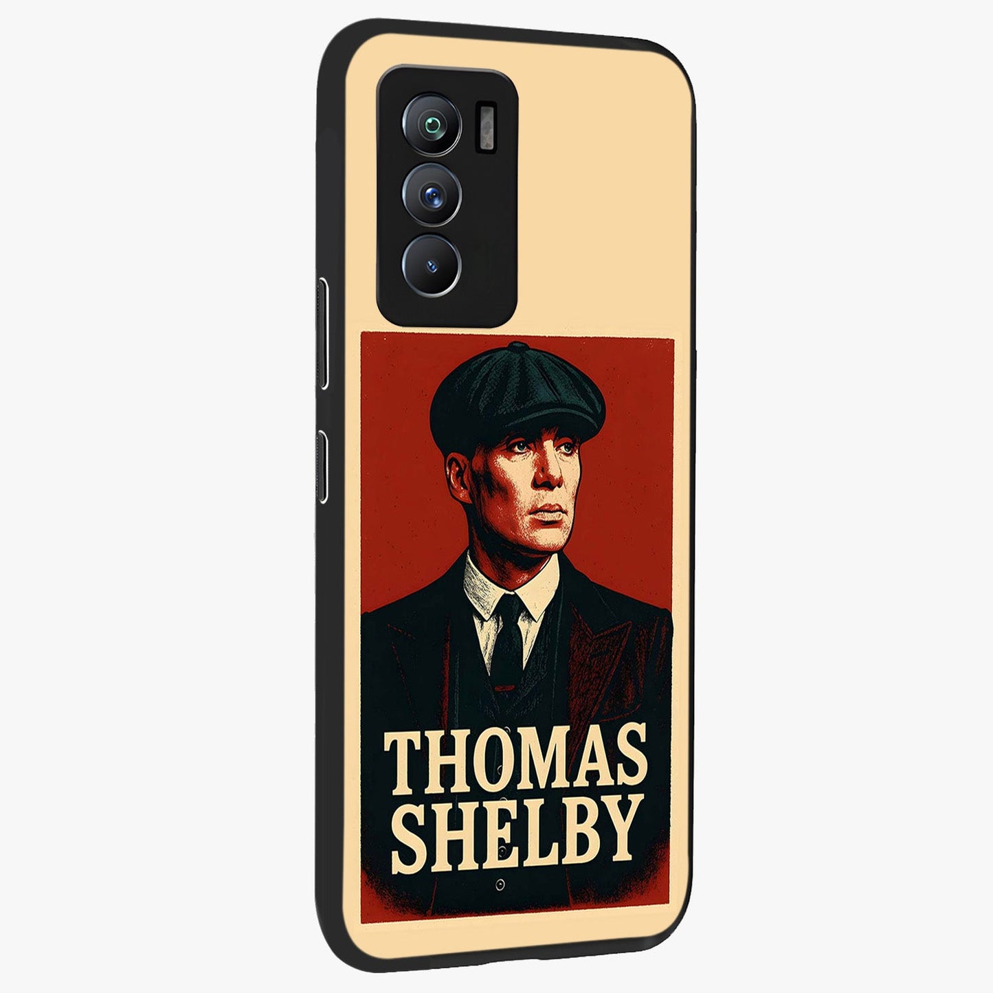 Vintage Mafia Authority Glass Case upright view showcasing dramatic vintage artwork with iconic authority theme.
