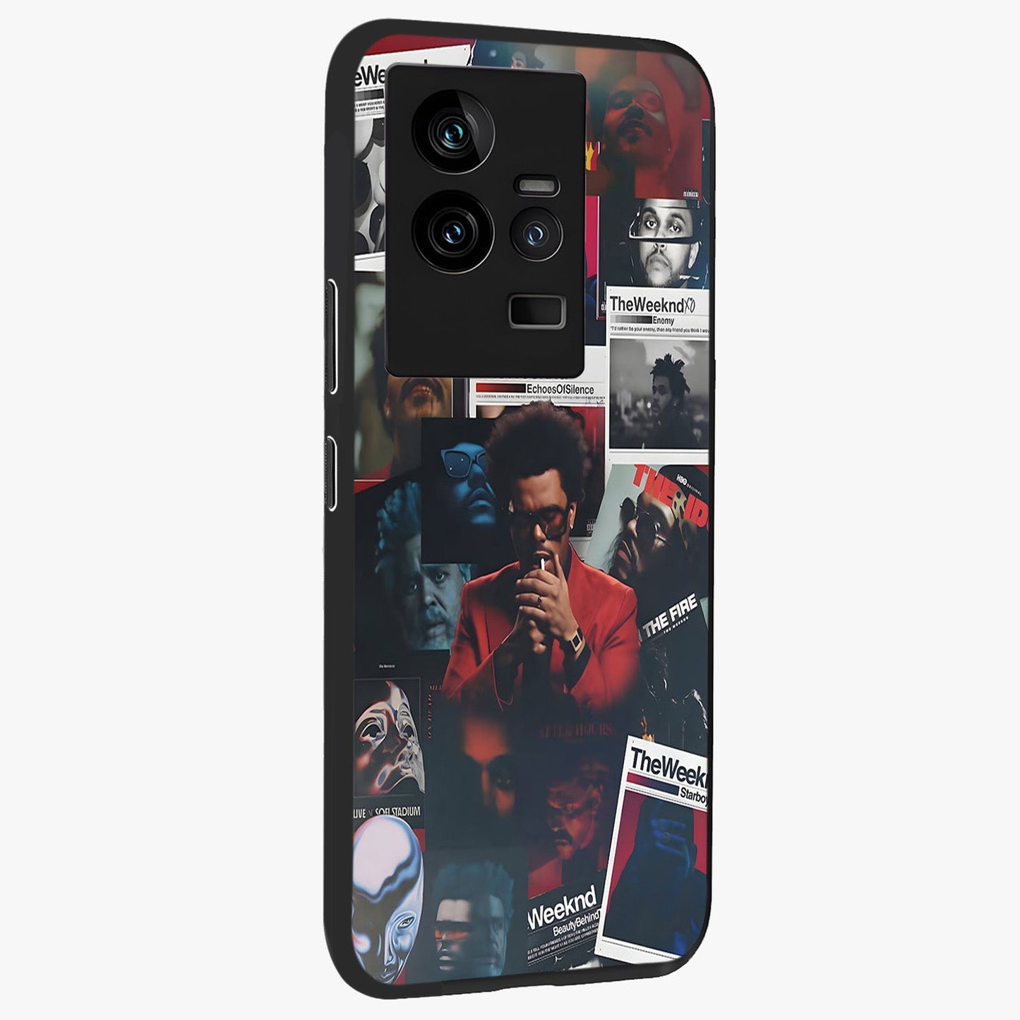 The Weeknd Glass Case upright view showcasing bold music themed artwork with contemporary artistic style.