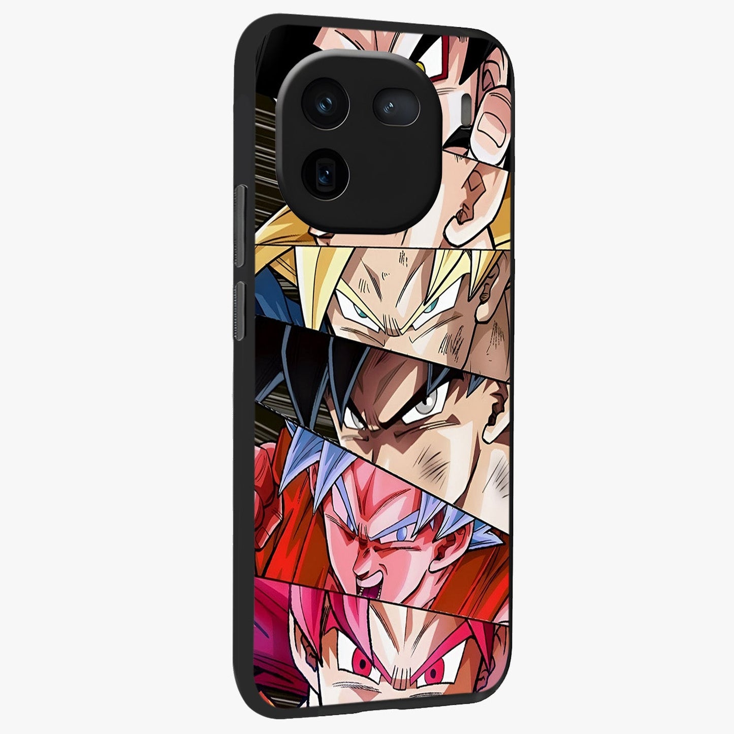 Anime Character Glass Case upright view showcasing expressive anime artwork with bold graphic style.