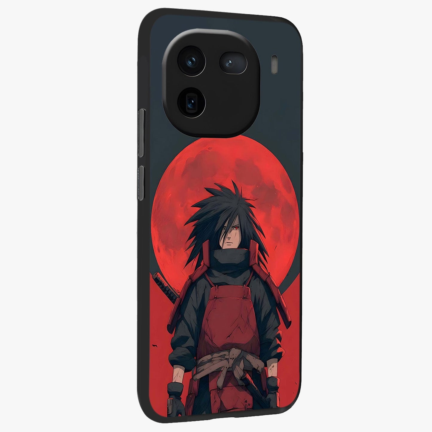 Crimson Moon Warlord Glass Case upright view showcasing powerful warlord artwork with dark celestial theme.