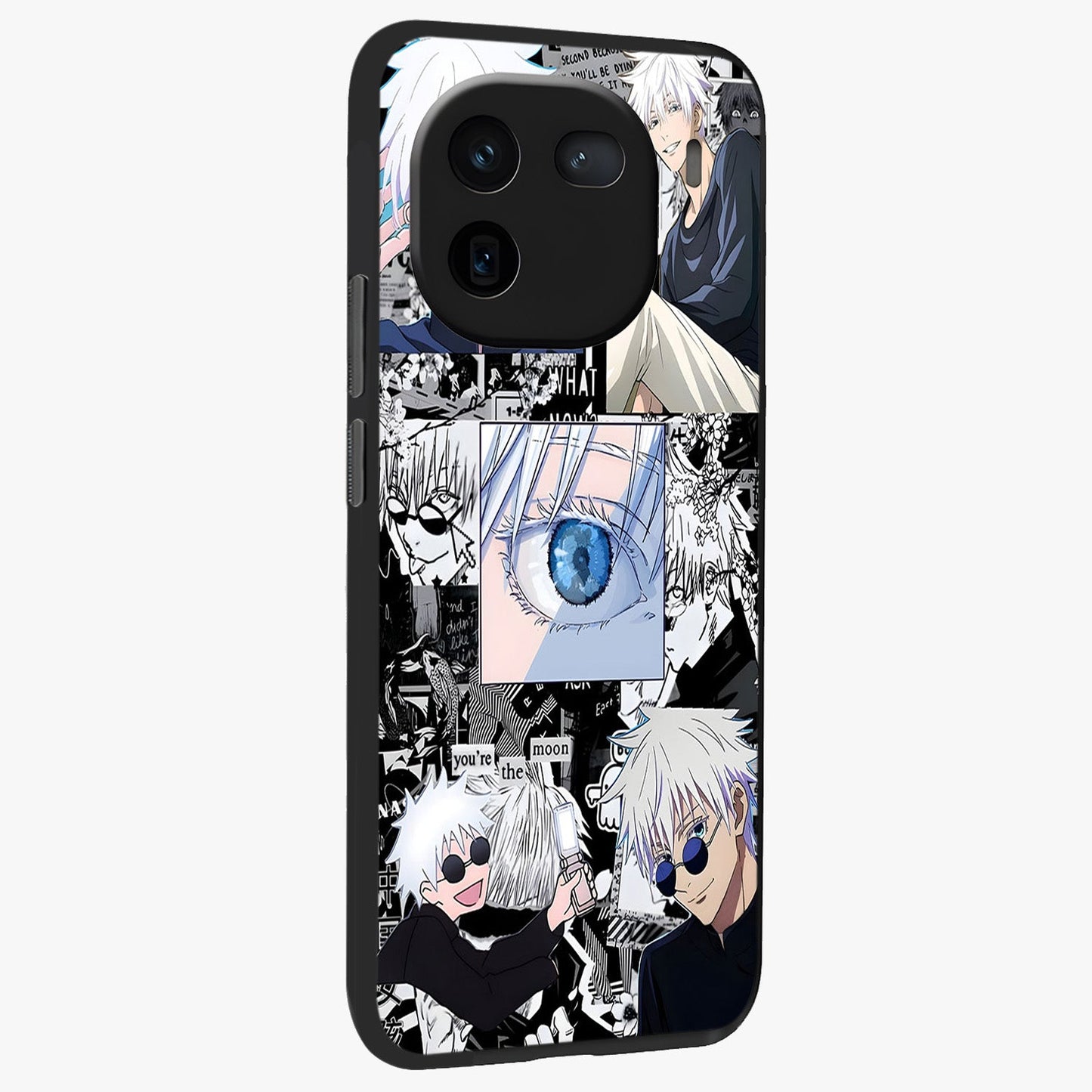 Infinity Sorcerer Chaos Glass Case upright view showcasing dramatic sorcerer artwork with chaotic mystical theme.