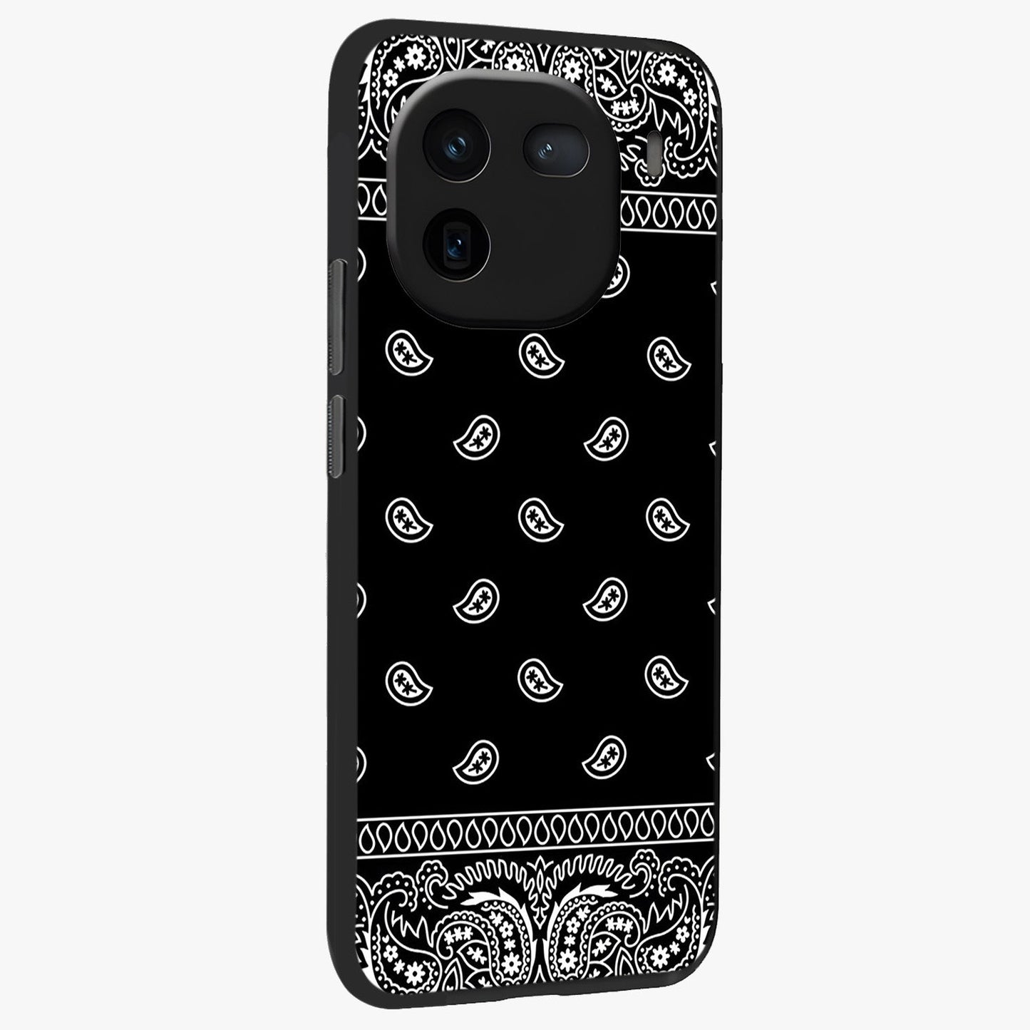 Retro Rebel Threads Glass Case upright view showcasing stylish vintage artwork with bold retro theme.