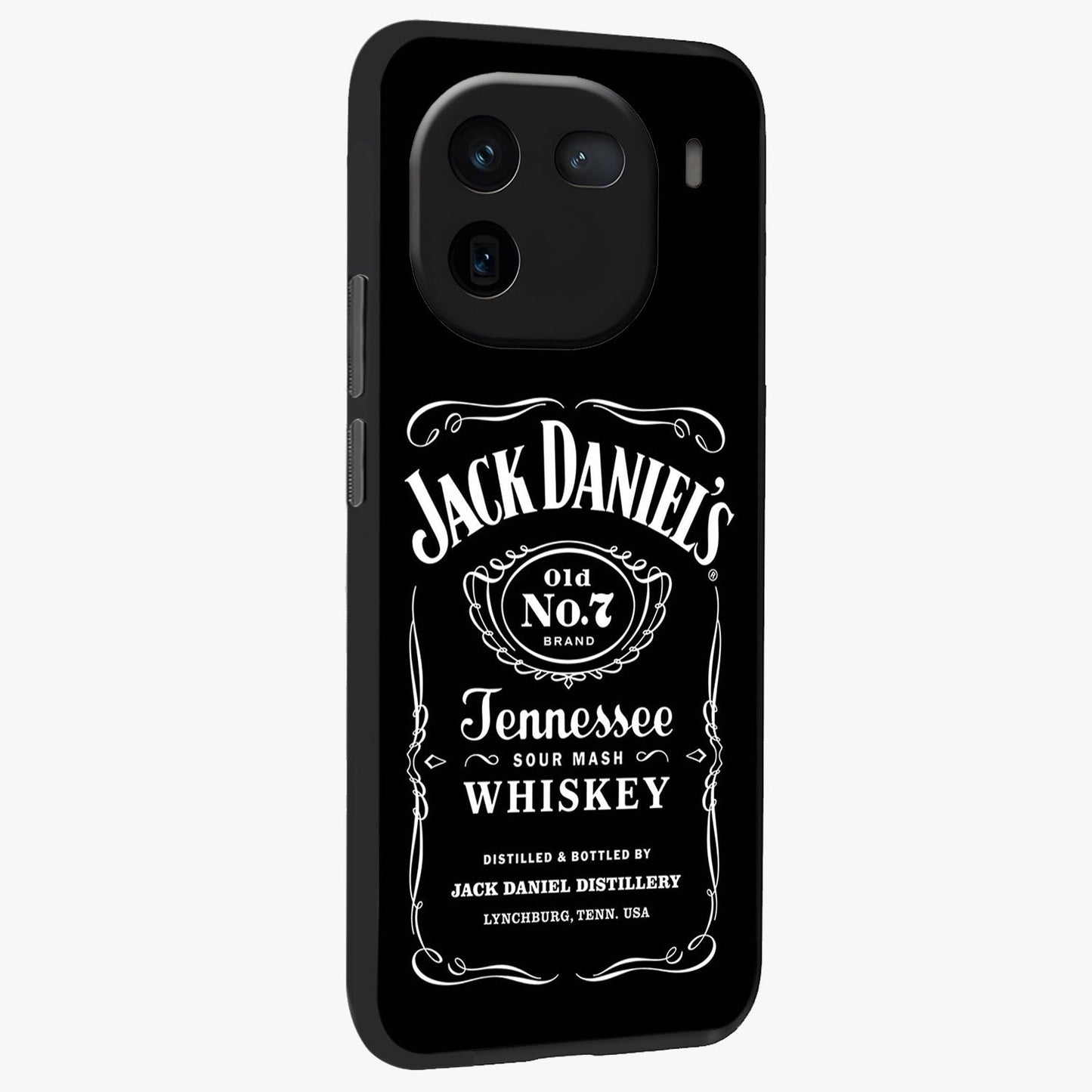 Vintage Whiskey Heritage Glass Case upright view showcasing stylish vintage whiskey artwork with timeless bar culture theme.