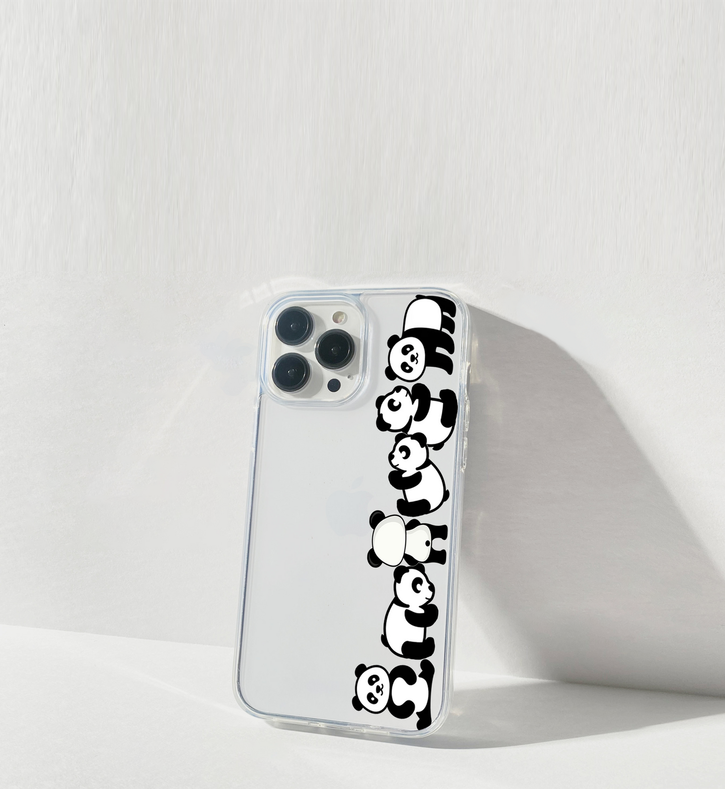 Cute Pandas Clear Silicon Cover