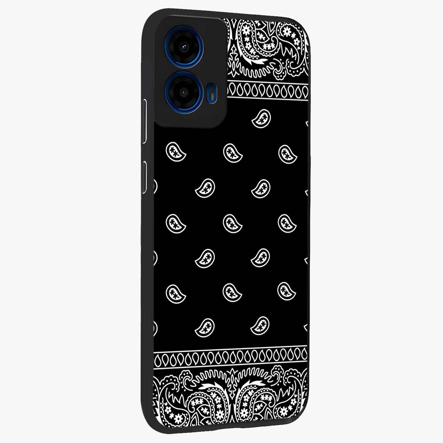 Retro Rebel Threads Glass Case upright view showcasing stylish vintage artwork with bold retro theme.