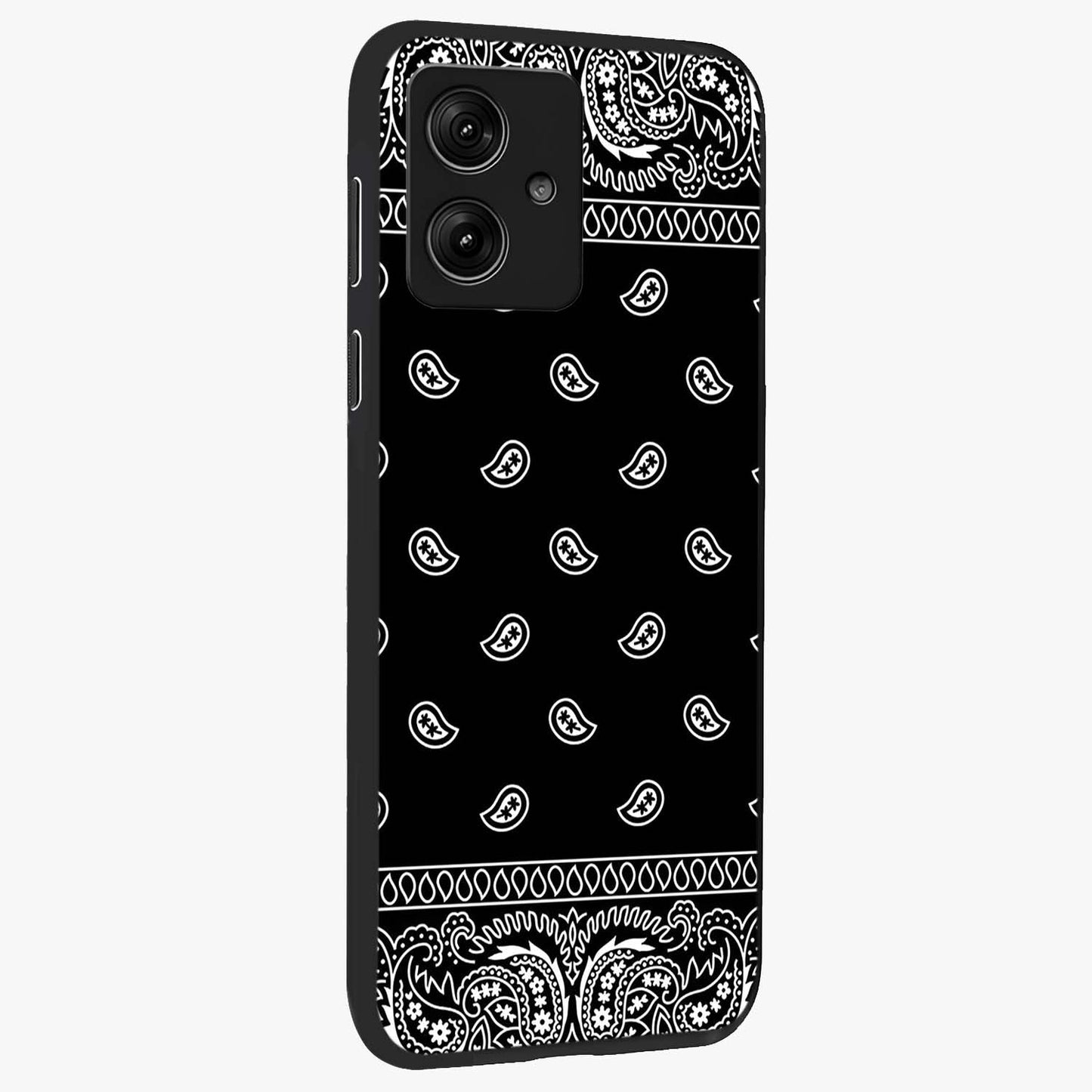 Retro Rebel Threads Glass Case upright view showcasing stylish vintage artwork with bold retro theme.