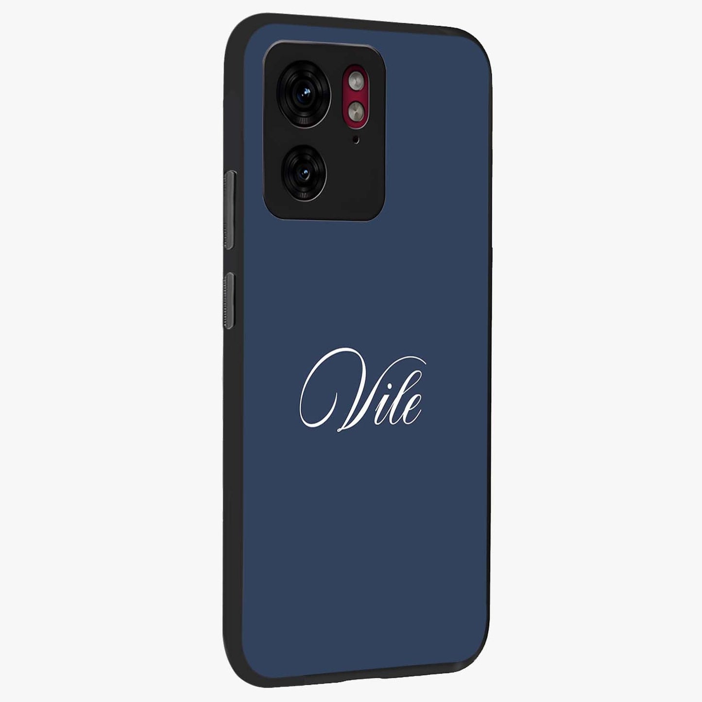 Blue Vintage Floral Pattern Glass Case displayed in angled mockup highlighting classic blue floral pattern and retro aesthetic design.