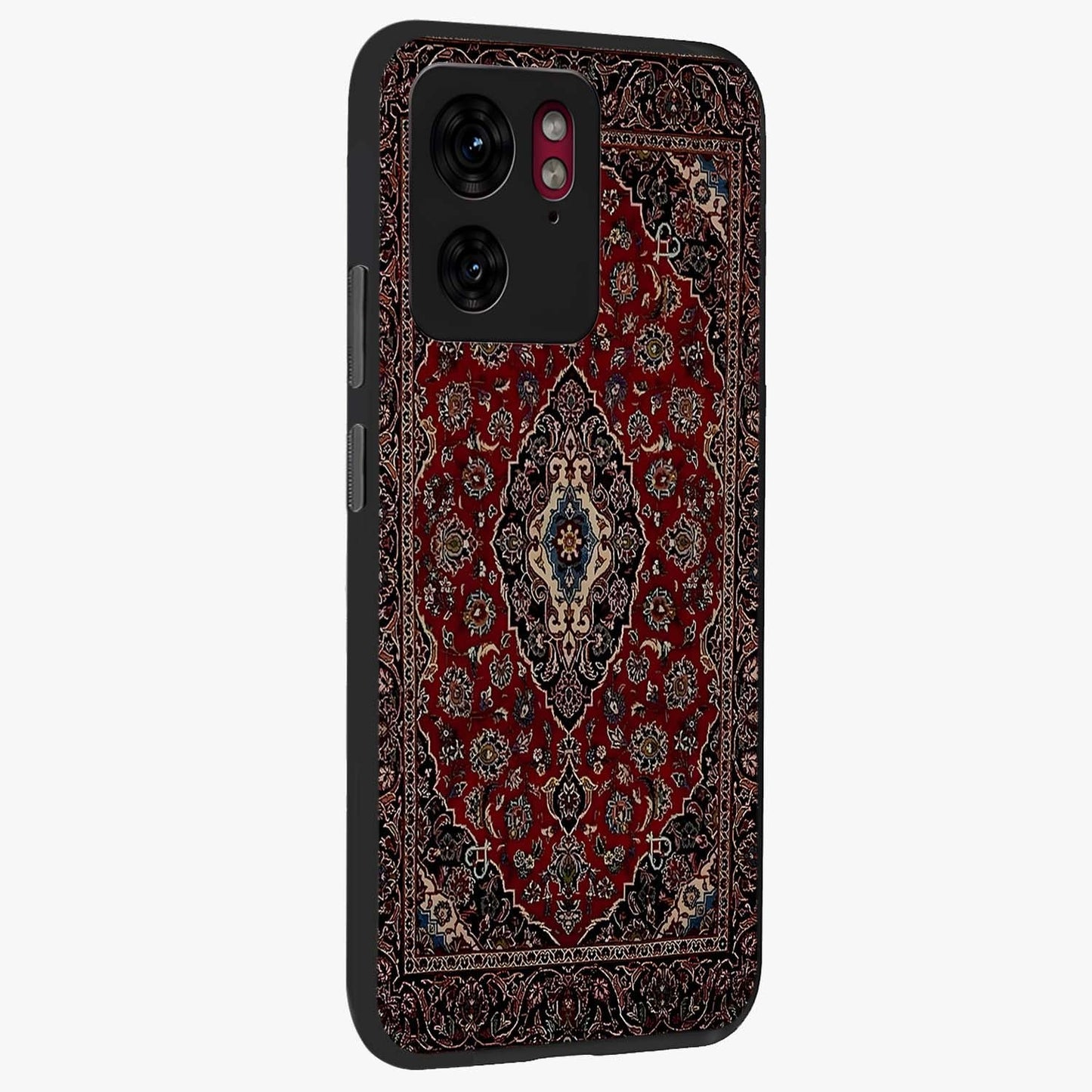 Heritage Carpet Royale Glass Case upright view showcasing detailed ornamental artwork with luxurious traditional theme.