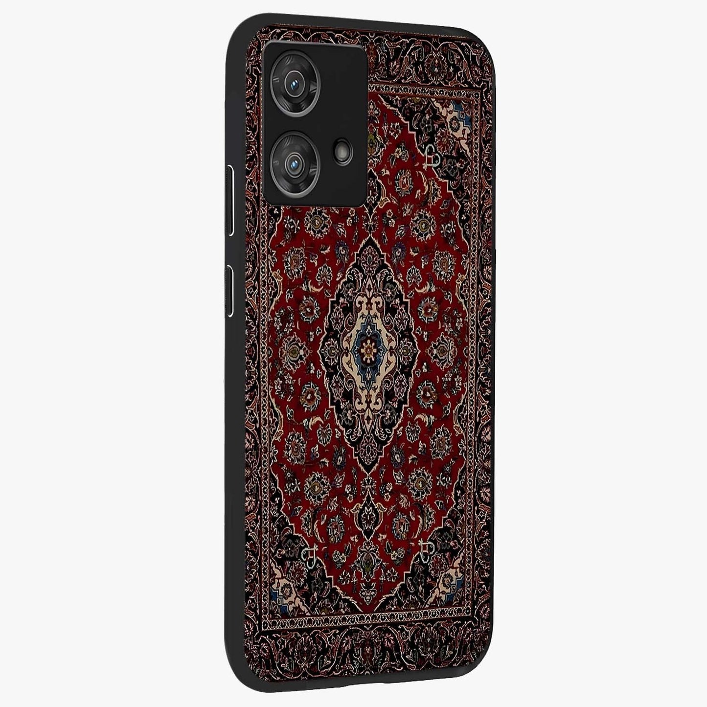 Heritage Carpet Royale Glass Case upright view showcasing detailed ornamental artwork with luxurious traditional theme.