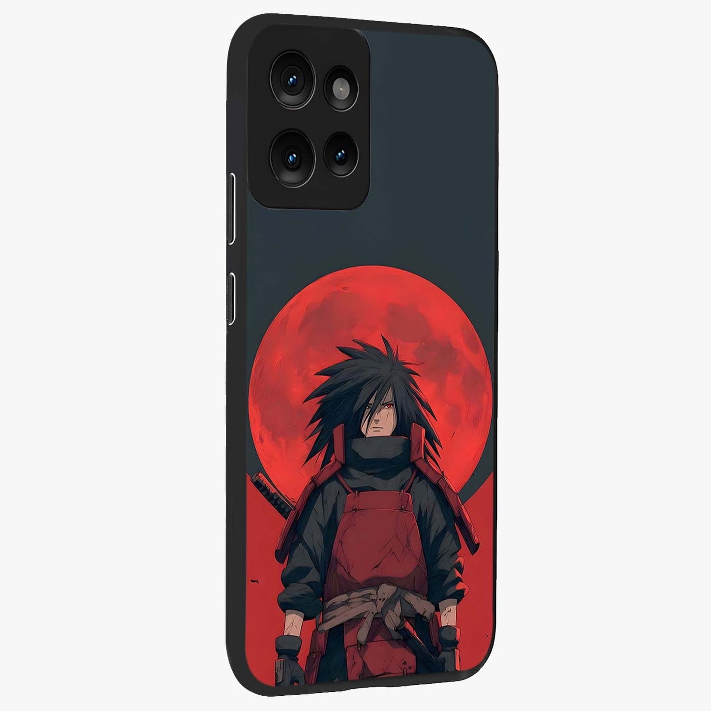 Crimson Moon Warlord Glass Case upright view showcasing powerful warlord artwork with dark celestial theme.