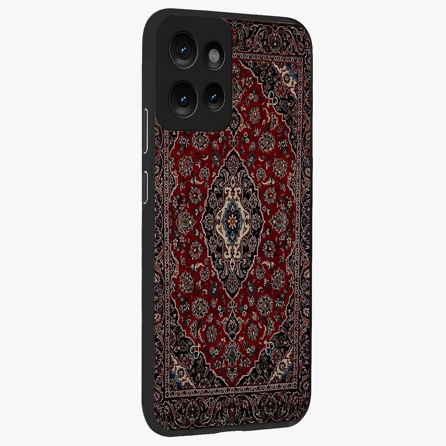 Heritage Carpet Royale Glass Case upright view showcasing detailed ornamental artwork with luxurious traditional theme.